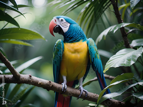 parrot in his natural environmet photo