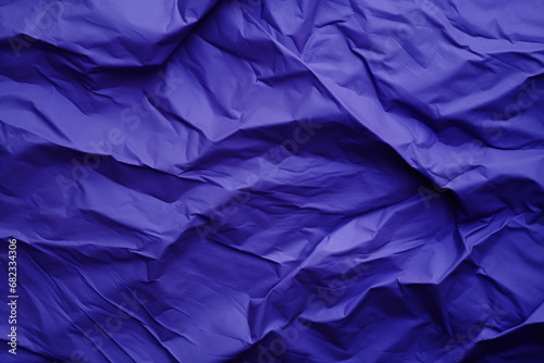 Blue crumpled paper texture background, Crumpled paper background, Generative Ai
