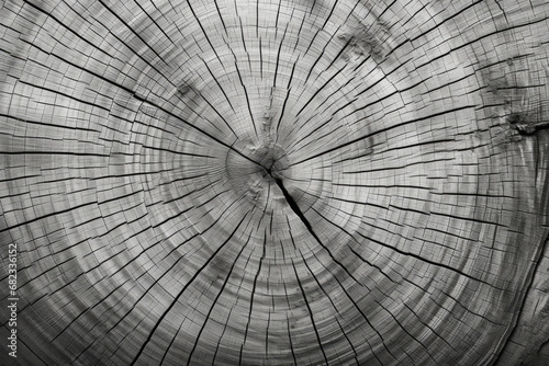 Warm Gray Cut Wood Texture Detailed in Black and White