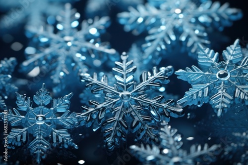  a close up of a bunch of snowflakes on a black background with snow flakes on the bottom and bottom of the snowflakes on the bottom.