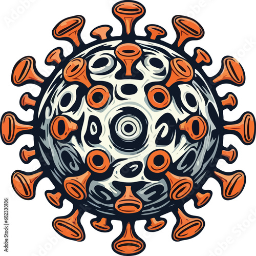 virus bacteria design vector