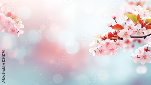 Spring abstract background for presentation 