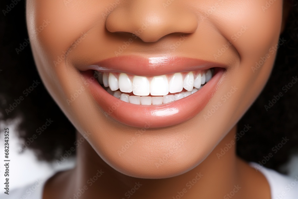 perfect white teeth close up African American black girl, female toothy veneer smile, tooth whitening, dental care and stomatology, dentistry, perfect white teeth close up African American black girl, female toothy veneer smile, tooth whitening, dental care and stomatology, dentistry,