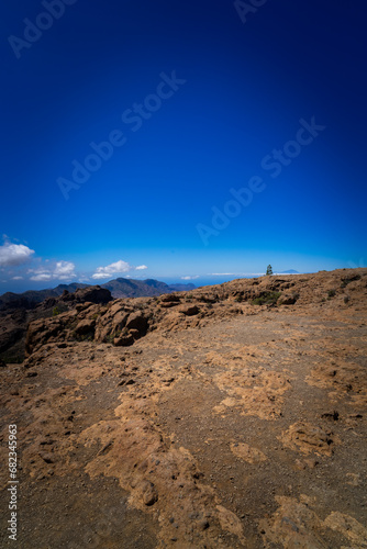 Gran Canaria. Hiking to the Roque Nublo Rock Formation.