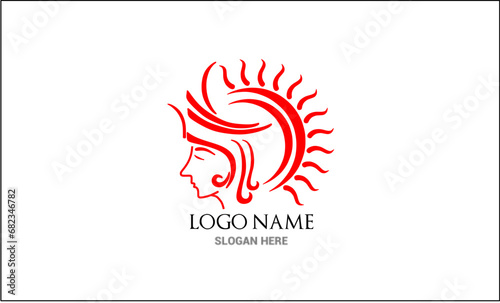 Mystical Vector, logo sun, goddess design logo, business logo