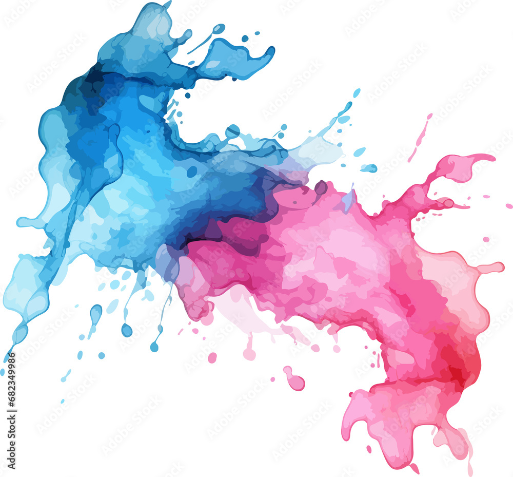 Watercolor splash clip art