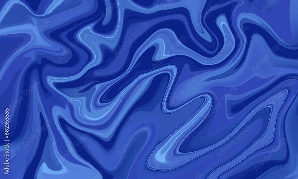 Fototapeta premium Blue liquid abstract background illustration