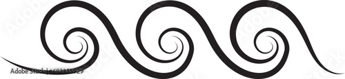 Sea icon wave illustration vector design. Ocean logo graphic element. Aqua symbol. © SolaruS
