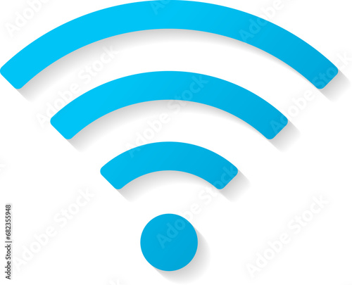 Free wi fi icon. Connection zone wifi vector symbol. Radio waves signal.