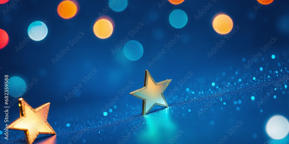 Naklejka premium sparkle of stars generative ai