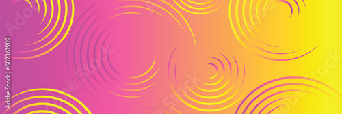 Vibrant Gradient Color Circle Banner Design 