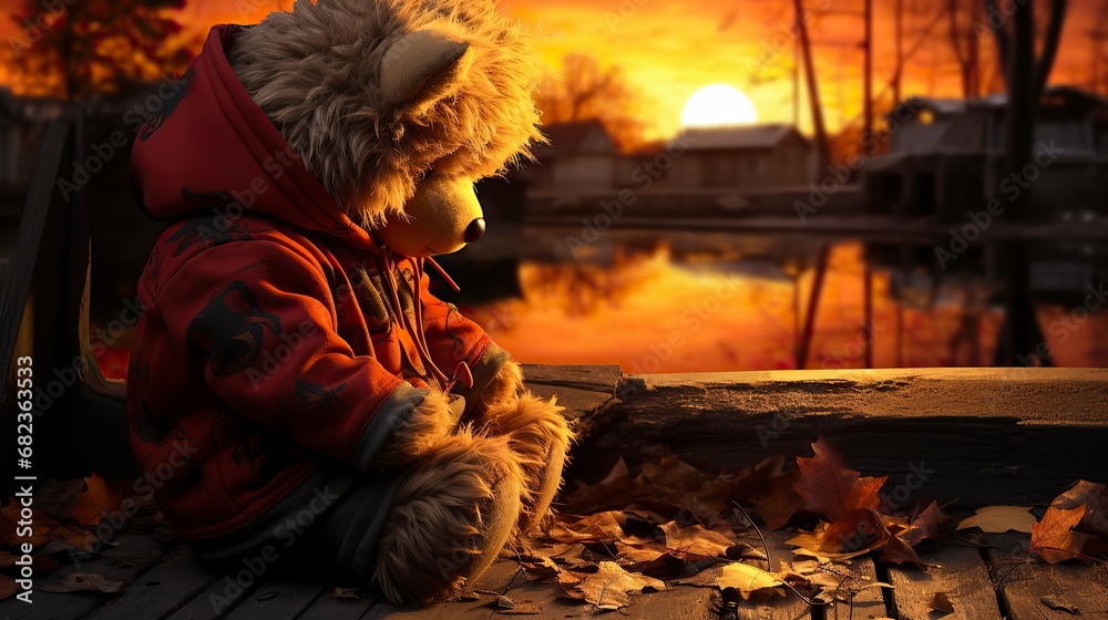teddy bear outdoors at sunset image ,Teddy Day, Propose day, Valentines day
teddy bear outdoors at sunset image ,Teddy Day, Propose day, Valentines day