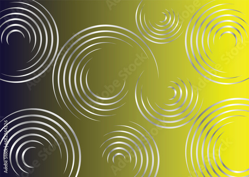 Gradient Color Background with Silver Circle Design 