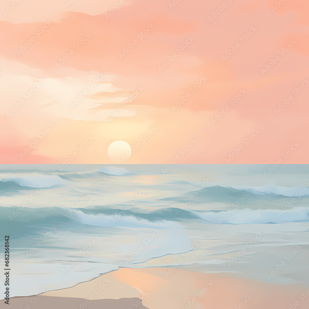 a sunrise along the coast