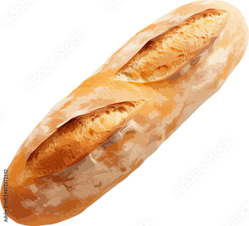 French loaf bread clip art