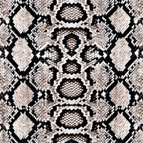 Seamless snake texture, python skin, animal texture.