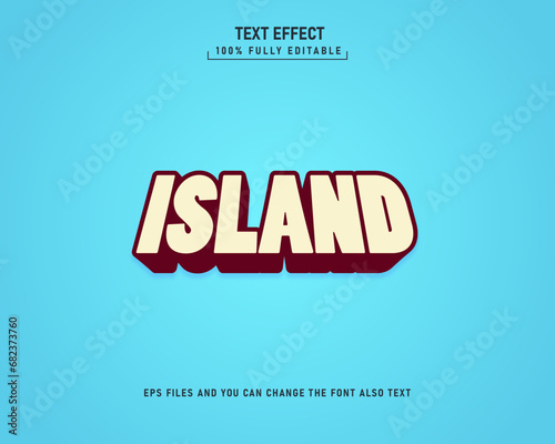 3D editable text effect template