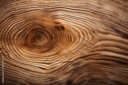 Close up of wood grain pattern on tree.