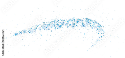 Blue dust light. Bokeh light lights effect background. Christmas glowing dust background Christmas glowing light bokeh confetti and sparkle overlay texture for your design. PNG.