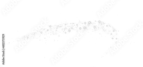 White dust light. Bokeh light lights effect background. Christmas glowing dust background Christmas glowing light bokeh confetti and sparkle overlay texture for your design. PNG.