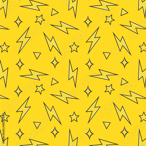 Bolt pattern vector. Thunder pattern. wallpaper. free space for text. background.
