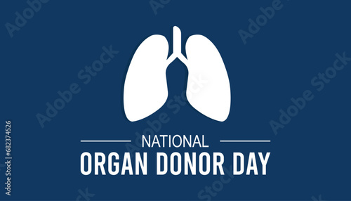 Vector illustration on the theme of National Organ Donor day observed each year during February.banner, Holiday, poster, card and background design.