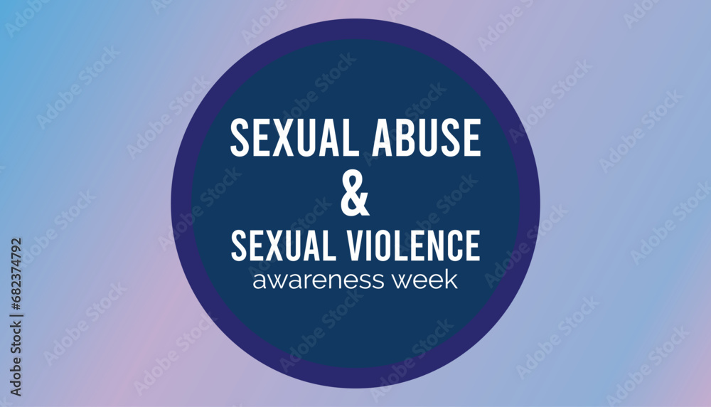 Vector illustration on the theme of Sexual Abuse and Sexual violence awareness week observed each year during February.banner, Holiday, poster, card and background design. Vector illustration on the theme of Sexual Abuse and Sexual violence awareness week observed each year during February.banner, Holiday, poster, card and background design.