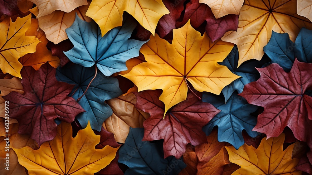 a background of vibrant maple leaves and lovely autumn foliage .