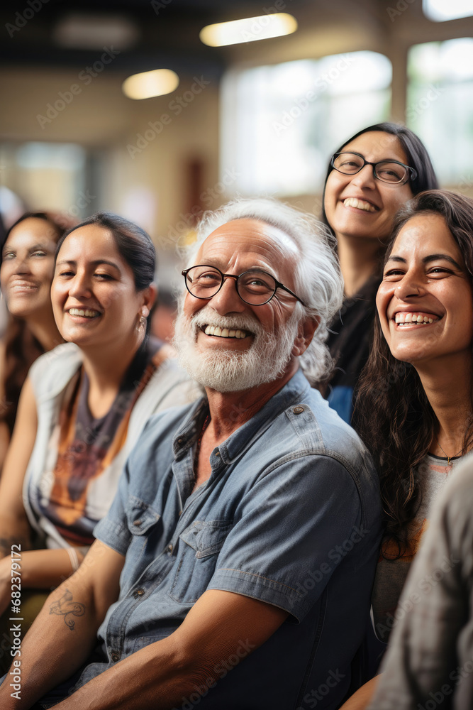 Fototapeta premium Recovery Workshop Focused on Connection Communication and Diversity in Mental Health Care