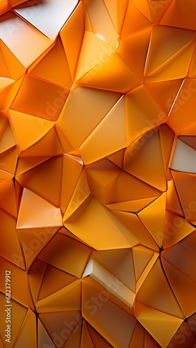 Modern Tech Wallpaper in Orange and Yellow.