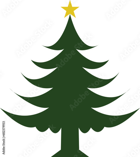 Enchanting Christmas Tree Silhouettee: A Timeless Vector Clipart for Festive Desings. Christmas Tree EPS, PNG, JPG, DXF, SVG Instant Download