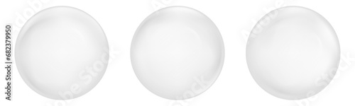 Soap air bubbles flow on transparent background