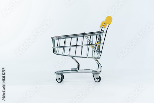 Yellow shopping cart