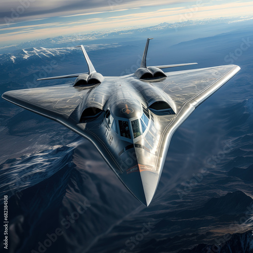 Futuristic Flight and transportation   Unveiling the 6th Generation Aircraft Design Concept.