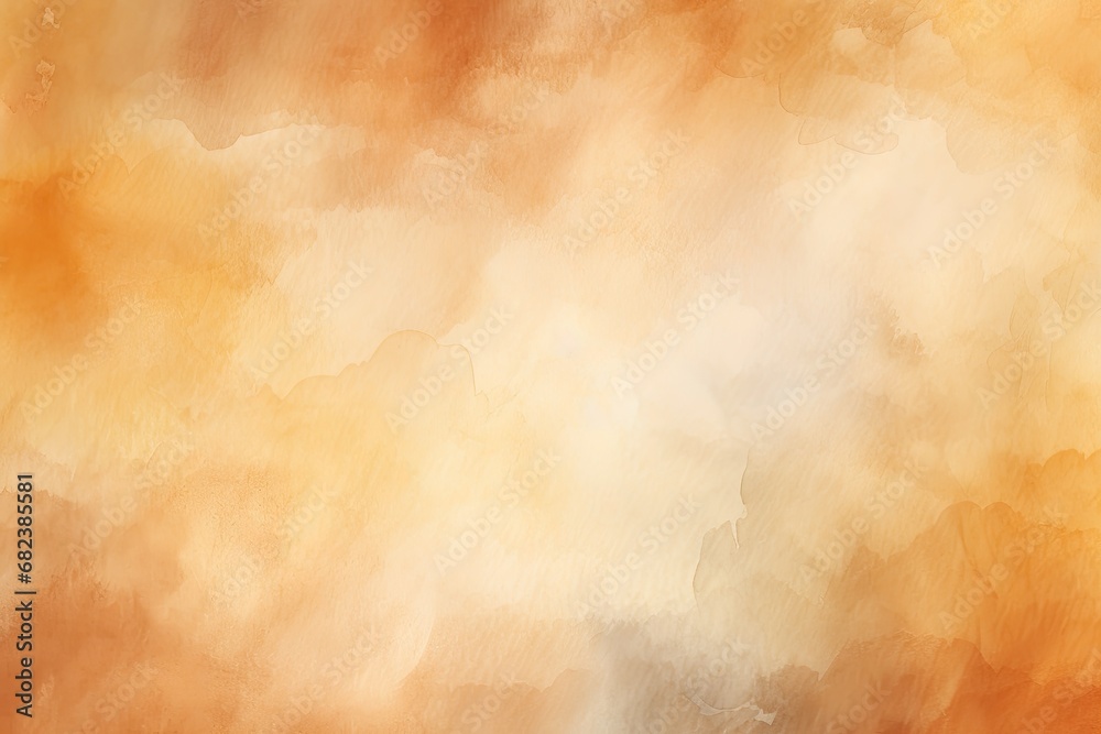 Abstract watercolor background. Texture paper. Can be used as a desktop wallpaper, Watercolor light brown dust autumn abstract background, AI Generated