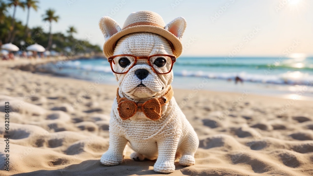 French Bulldog Sewing Doll S7. 
Adorable Frenchie sewing doll series, perfect for use in a variety of projects, such as web design, social media and wallpapers.