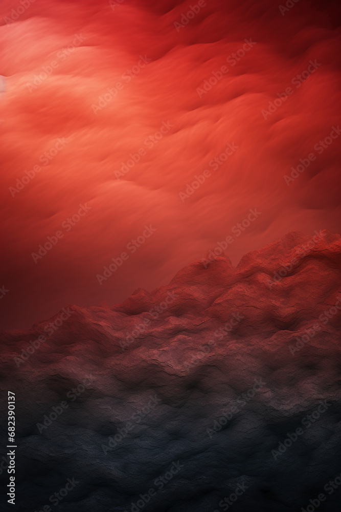 Red gradient walpaper with the hard texture. AI generative