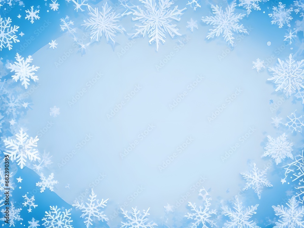 christmas background with snowflakes