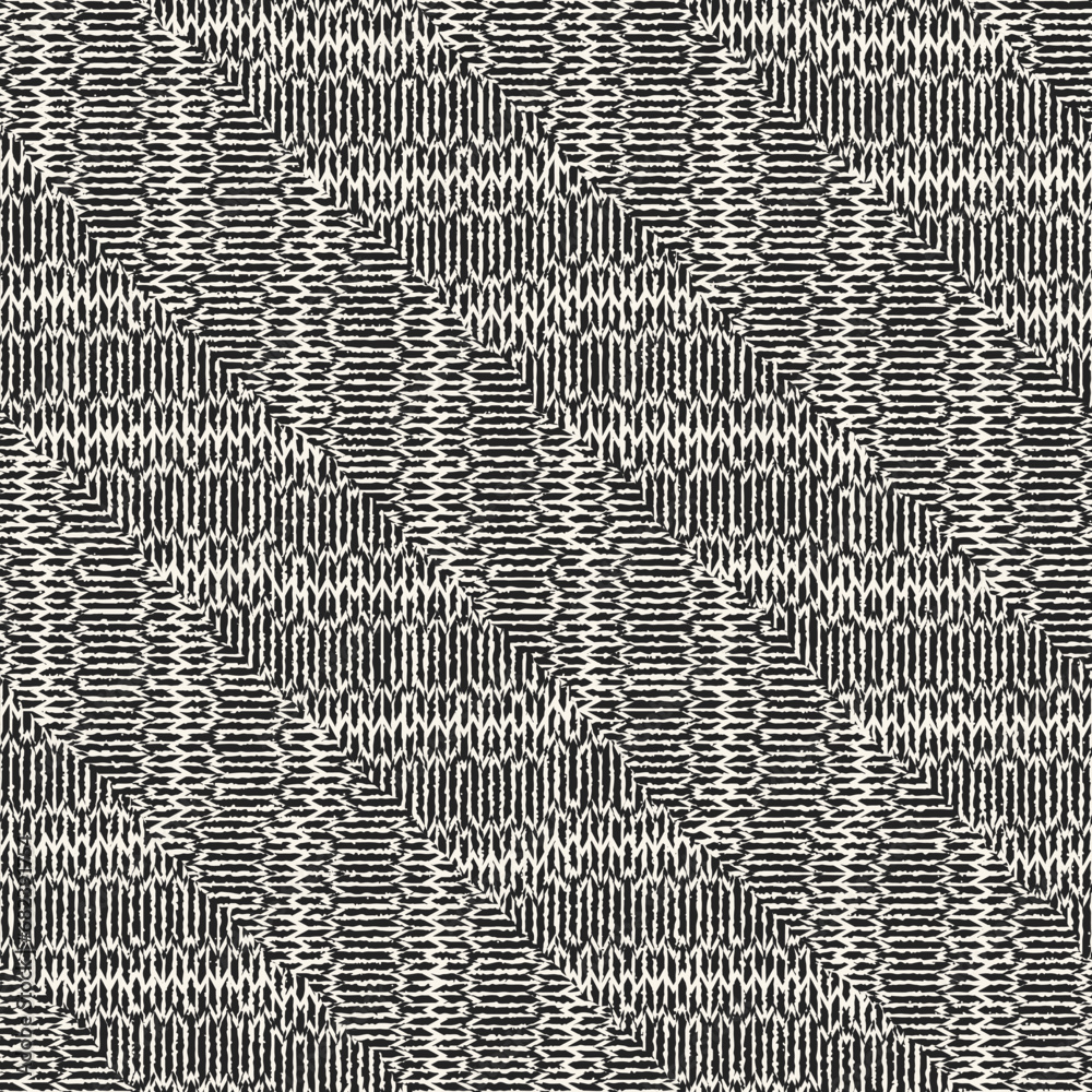Monochrome Irregular Mesh Textured Subtle Zigzag Pattern