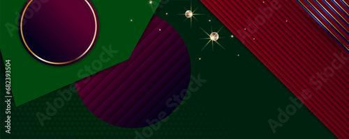 Christmas gold design dark green fir color background abstract shiny color golden. Elegant holiday design for web, print, printing, book publishing