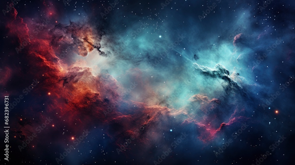 Colorful galaxy, detailed high resolution professional photo