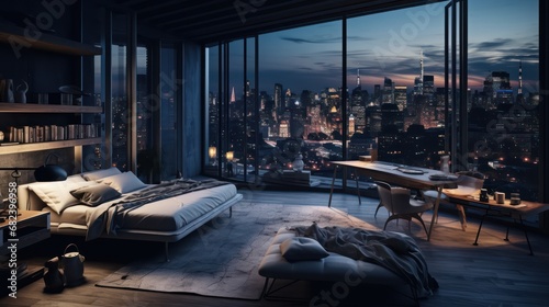 room with panoramic windows