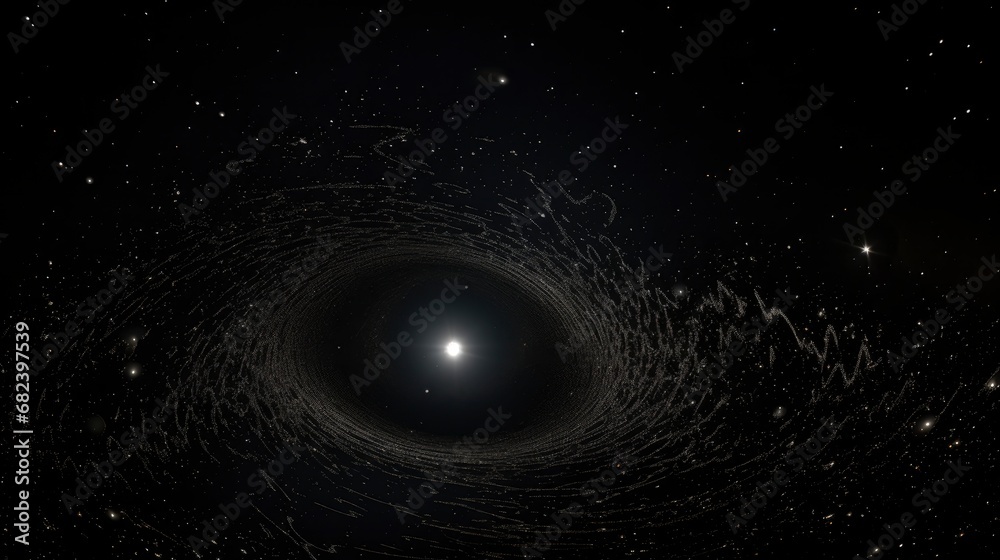 Fototapeta premium Supermassive black hole detailed image