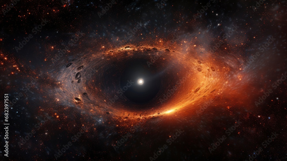 Fototapeta premium Supermassive black hole detailed image