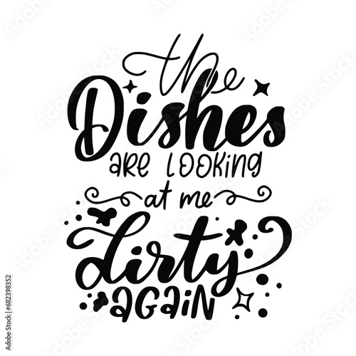 Kitchen poster. Kitchen wall decor, sign, quote. Poster for kitchen design, calligraphy lettering text Cooking with Love on white background. Vintage typography. Vector Illustration