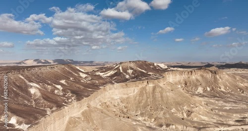 landscape of the mountains at Ramon crater photo