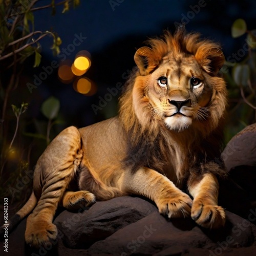 lion in the zoo © Shabila