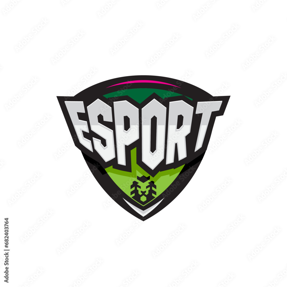 Obraz premium Modern and Creative Isolated Esports Tournament Badge Logo Vector for Gaming League or Sports Team