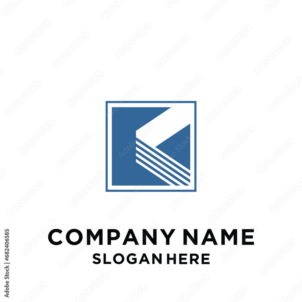 illustration Abstract letter K logo design for business illustration Abstract letter K logo design for business