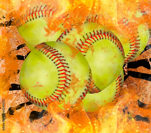Softball on fire and leopard print  20 oz tumbler wrap sublimation background  illustration PNG